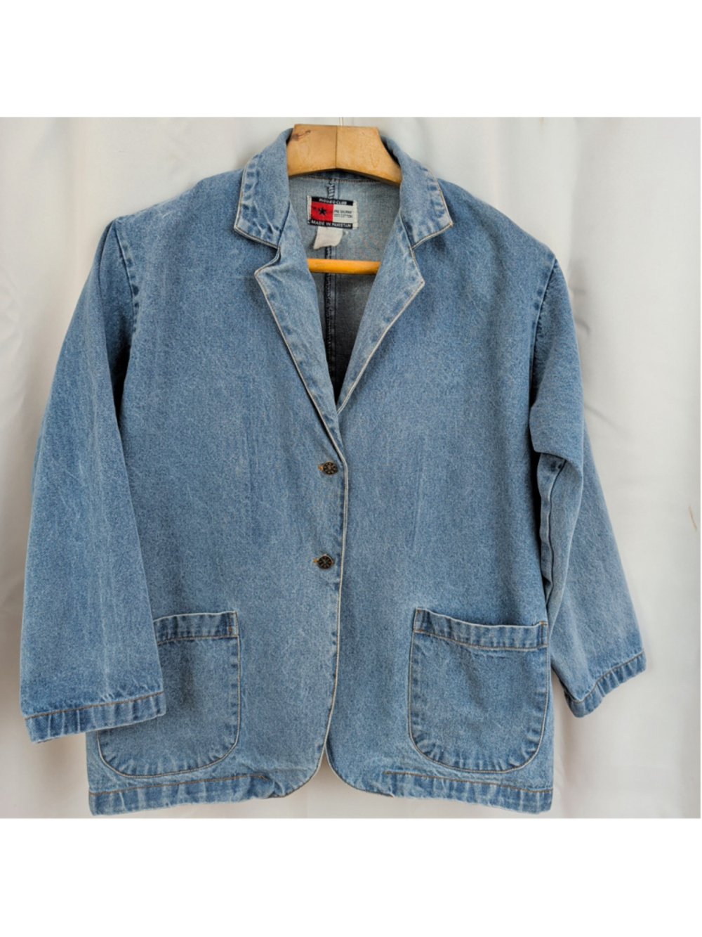 Vintage Cotton Denim Ladies' Blazer